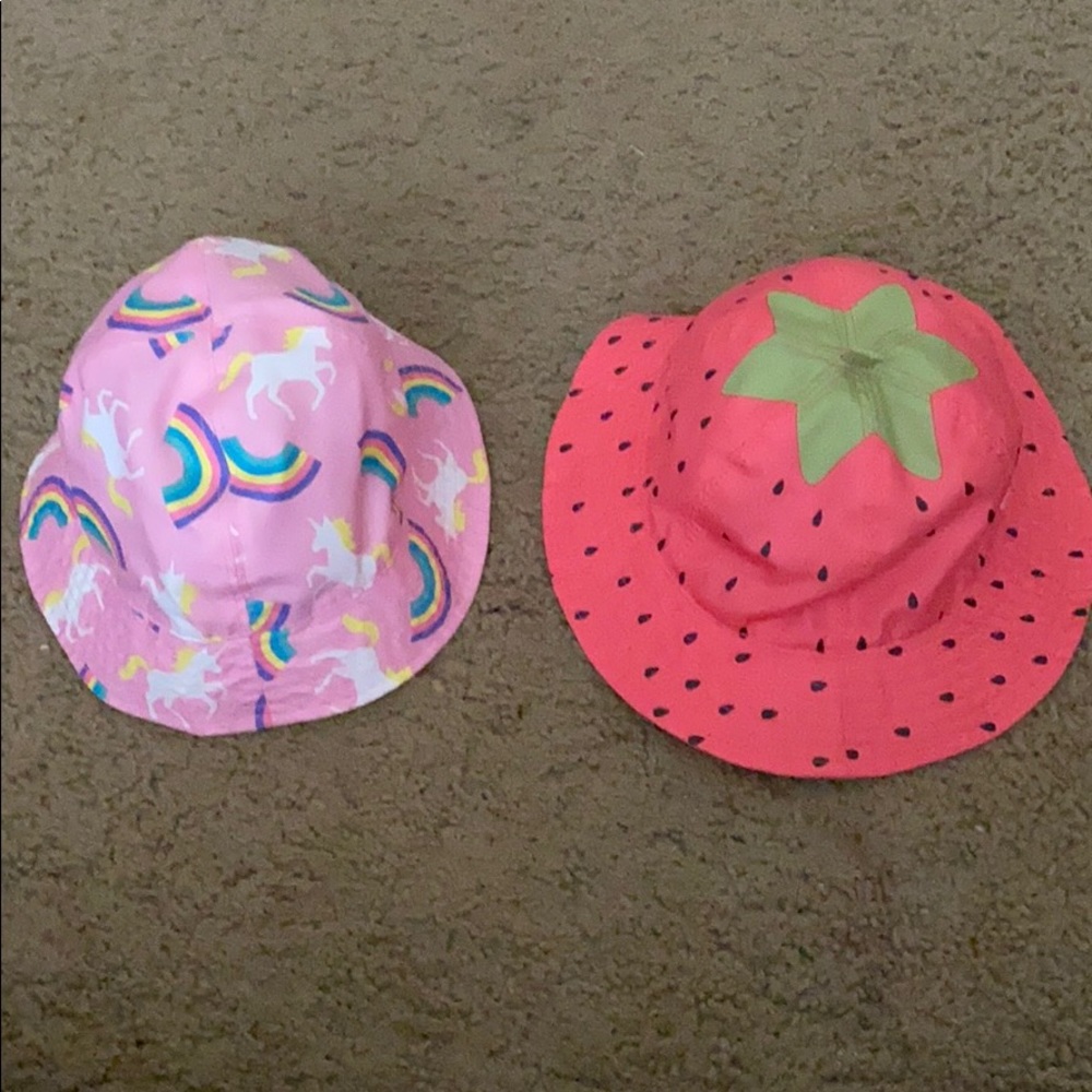 Two baby summer hats 6-18months